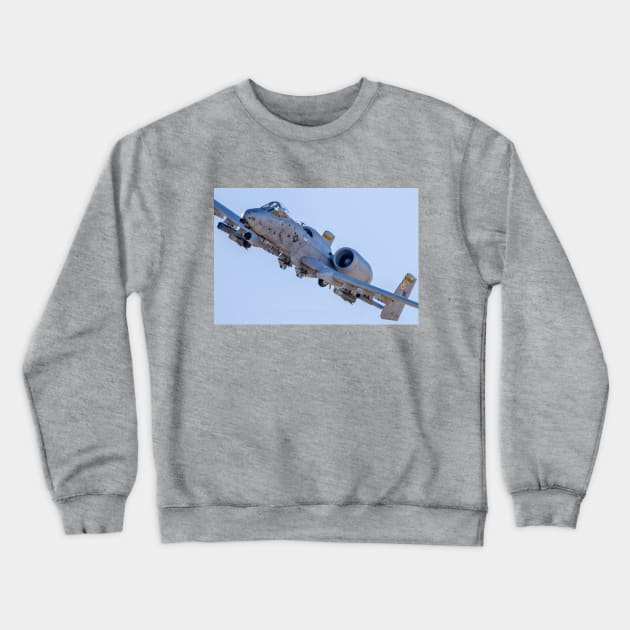 A-10 Warthog Flyover Crewneck Sweatshirt by acefox1